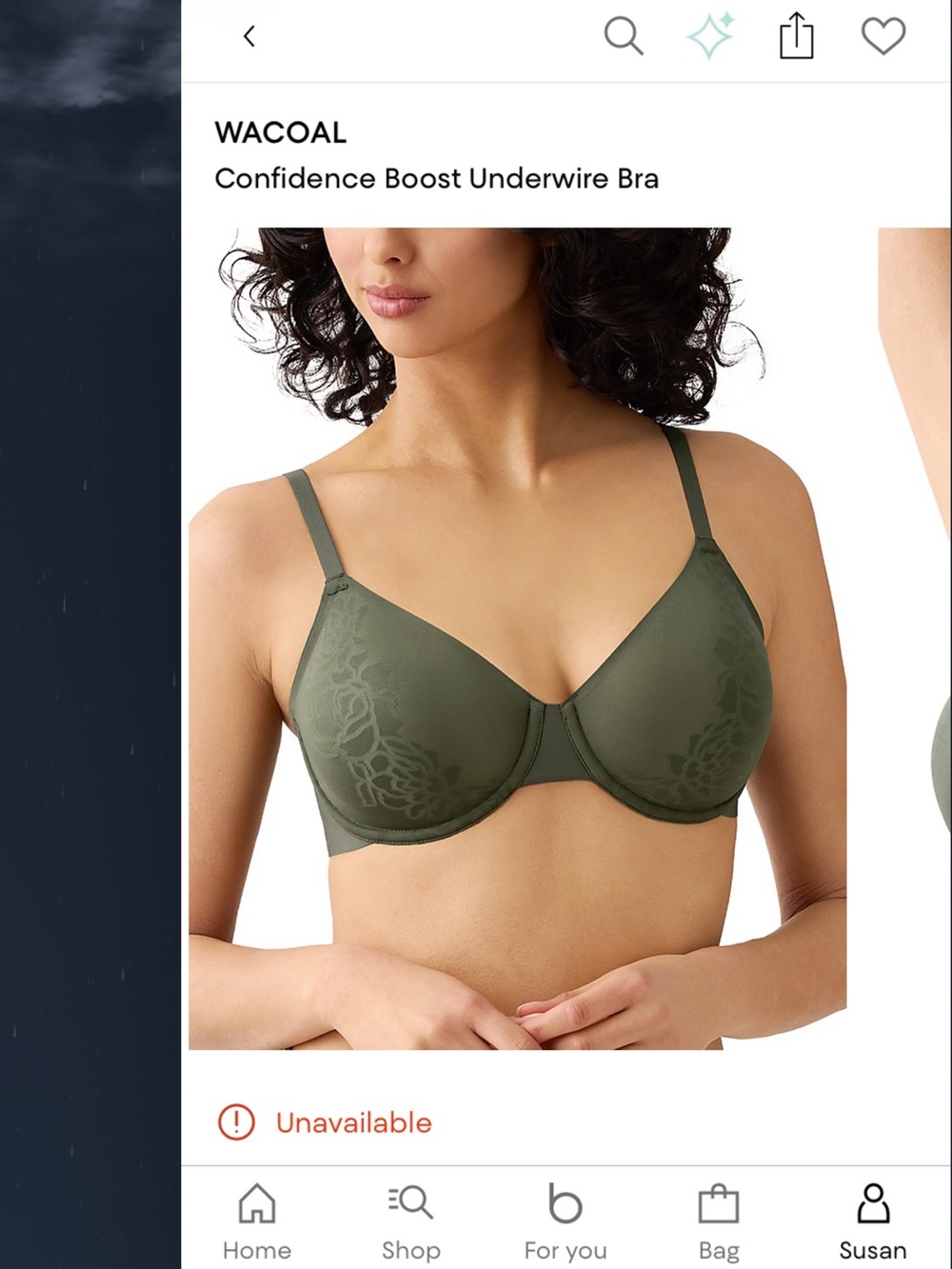 Wacoal Confidence Boost Underwire Bra